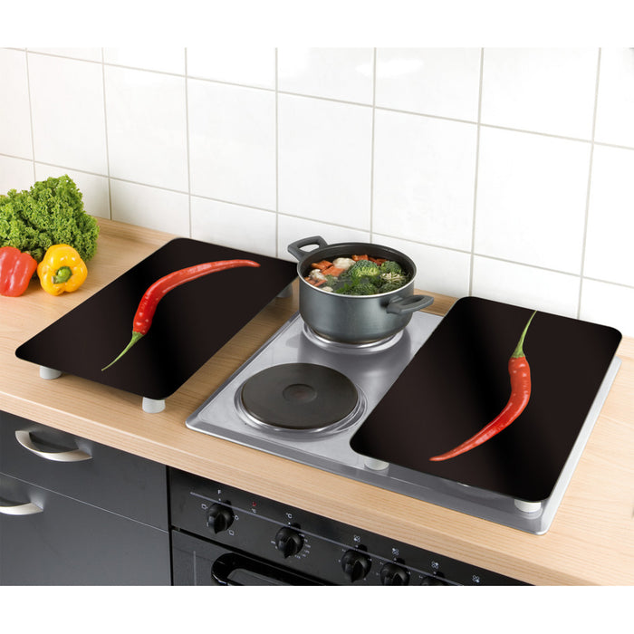 Herdabdeckplatten Universal Hot Peperoni 2er Set