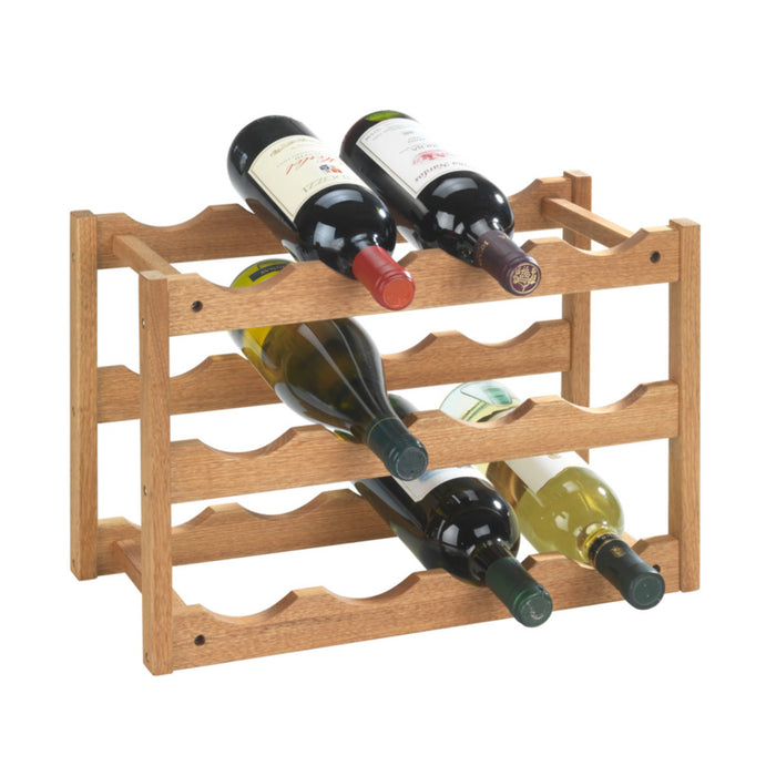 Weinregal-Set Mod. Norway aus Walnussholz 2-teilig