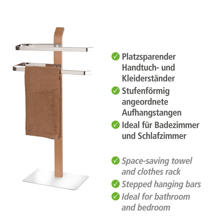 Handtuchständer Mod. Samona Nature mit 2 Armen