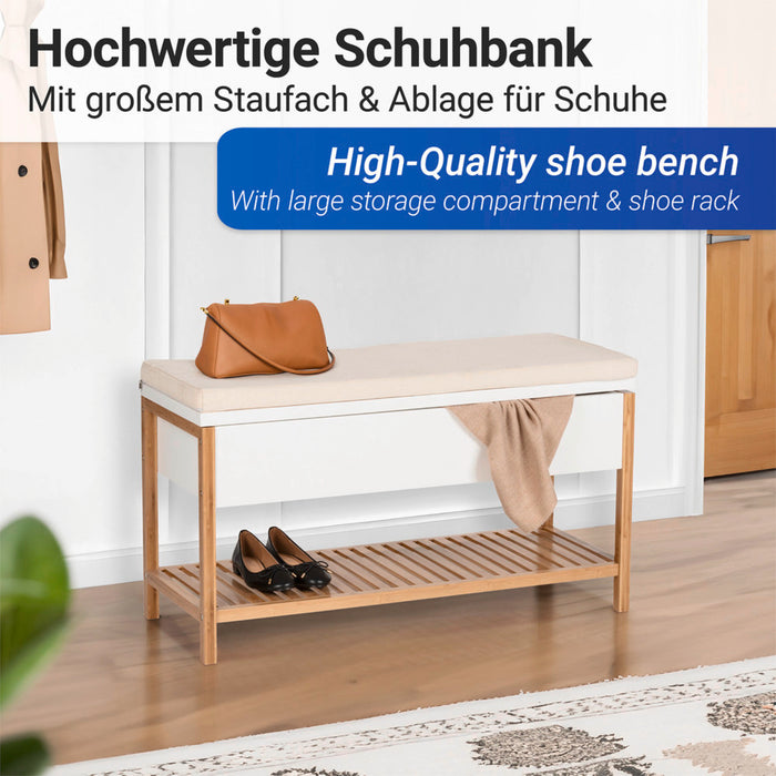 Schuhbank mit Staufach Mod. Finja