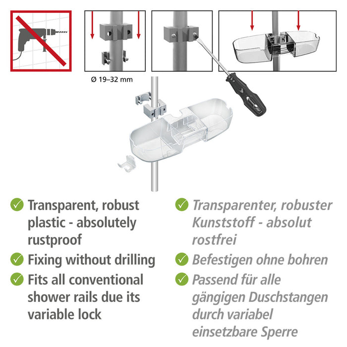 Duschstangencaddy Premium