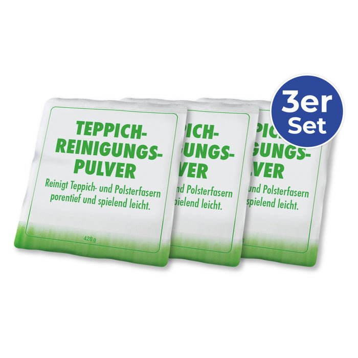 Teppich-Reinigungspulver 3er Set