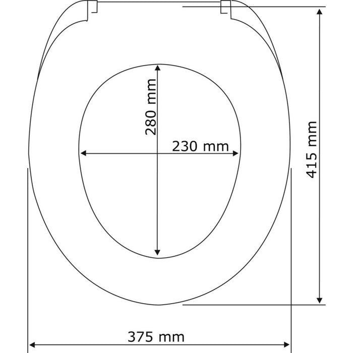 Premium WC-Sitz Samos Grau