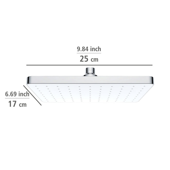 Regenduschkopf Automatic Cleaning 25 x 17 cm