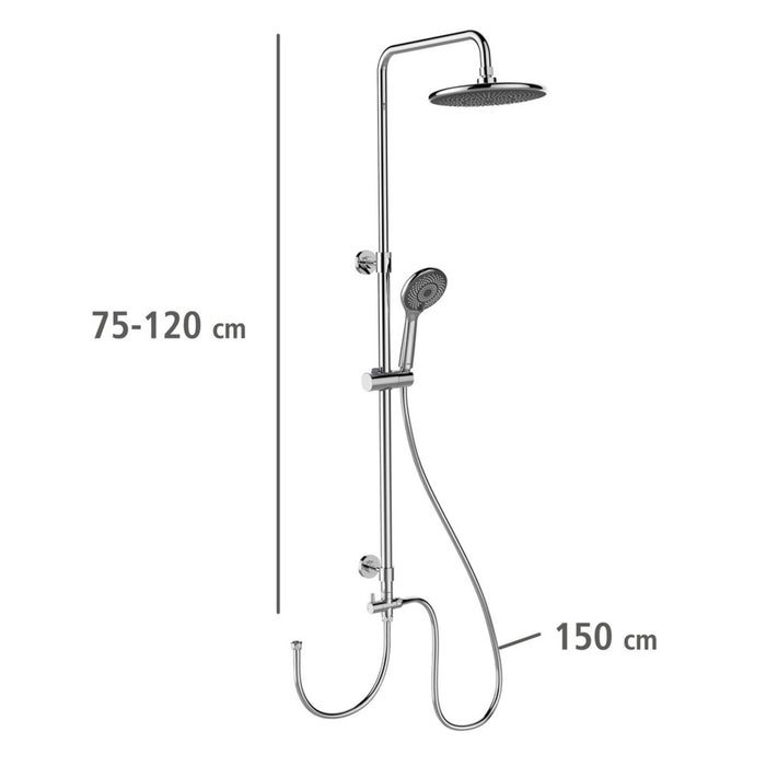 Duschsystem Watersaving Chrom