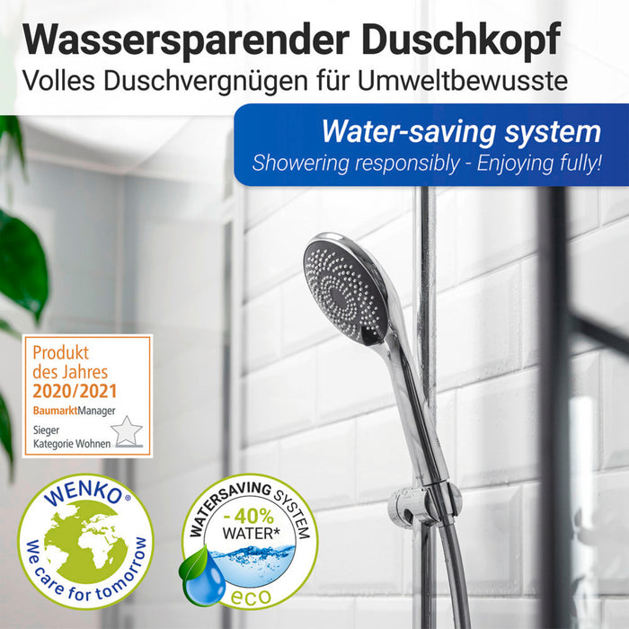 Duschkopf Watersaving Grau Ø 11 cm