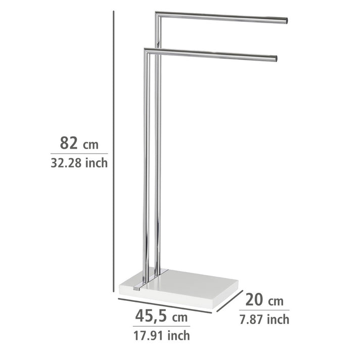 Handtuchständer Mod. Noble White mit 2 Armen