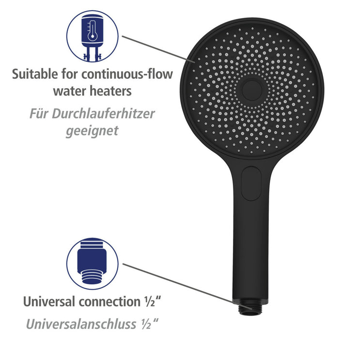 Duschsystem Softwater Schwarz