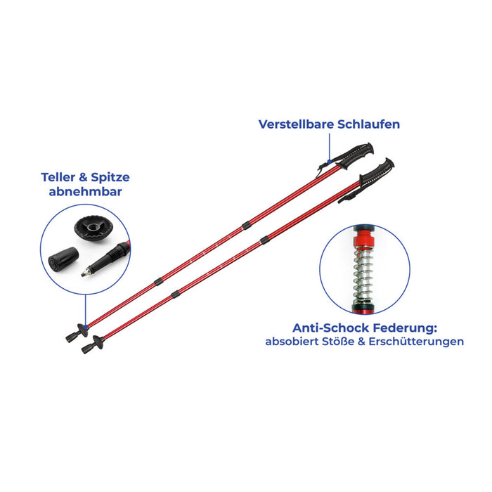 Trekking-Stöcke Teleskop