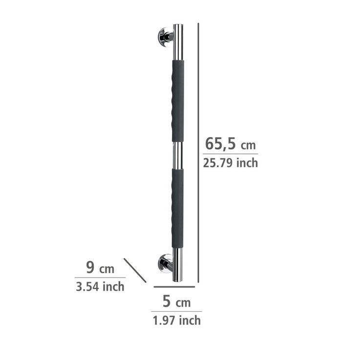 Edelstahl Wandhaltegriff Secura 65,5 cm