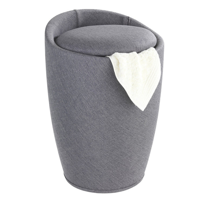 Hocker Mod. Candy Grey Leinenoptik