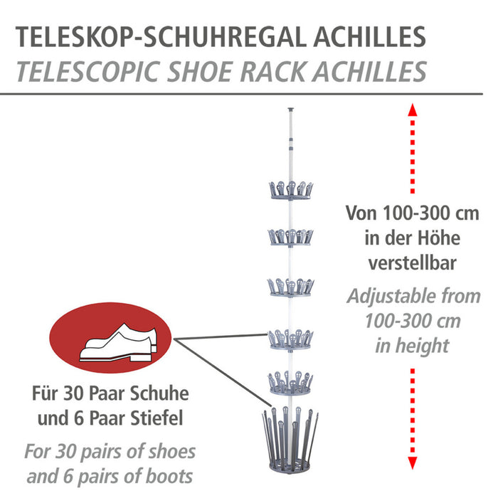 Teleskop-Schuhregal Mod. Achilles