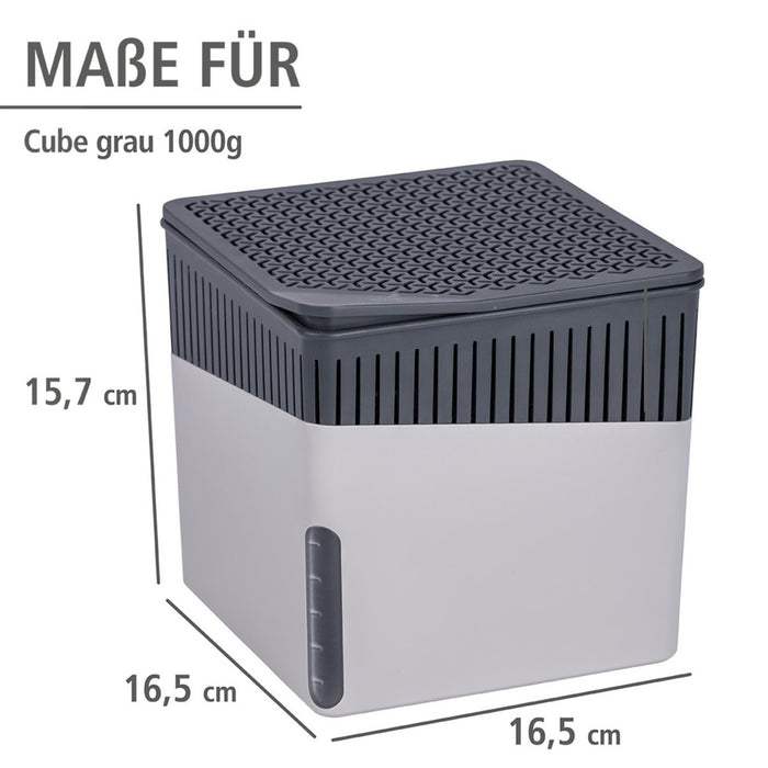 Raumentfeuchter Mod. Cube Grau 1000 g