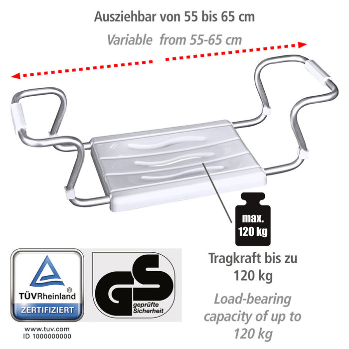 Badewannensitz Secura Weiß