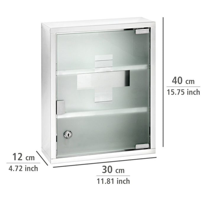 Medikamentenschrank Edelstahl 30 x 40 cm