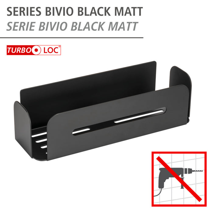 Turbo-Loc® Wandablage Mod. Bivio Black matt