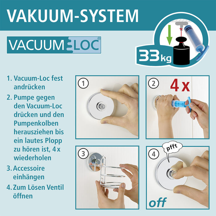 Vacuum-Loc® Wandhaken Quadro 2er Set,