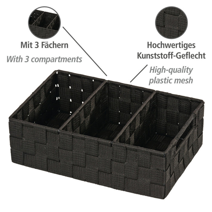 Organizer Mod. Adria Schwarz 3 Fächer