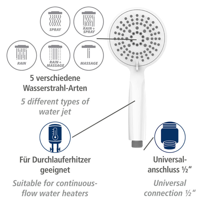 Duschkopf Young Weiß Ø 11 cm