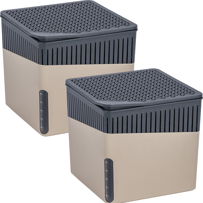 Raumentfeuchter Mod. Cube, Beige, 500 g, 2er Set