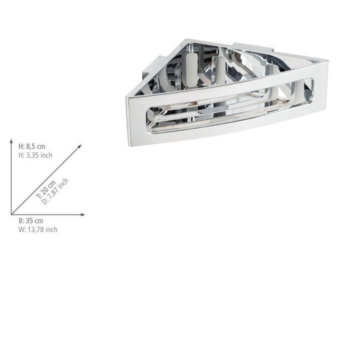 Turbo-Loc® Eckablage Bralia Chrom