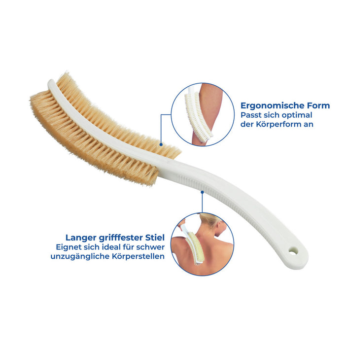 Massagebürste mit Naturborsten