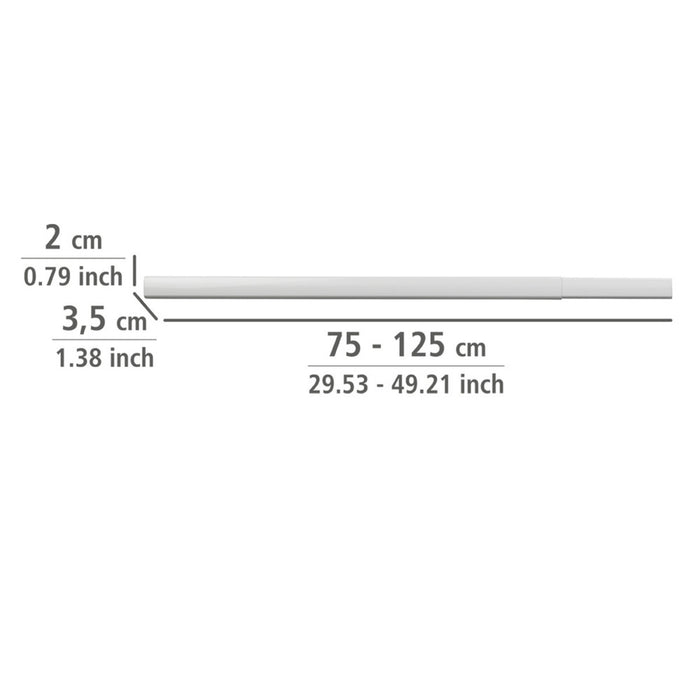 Teleskop-Duschschiene Era Weiß 75-125 cm