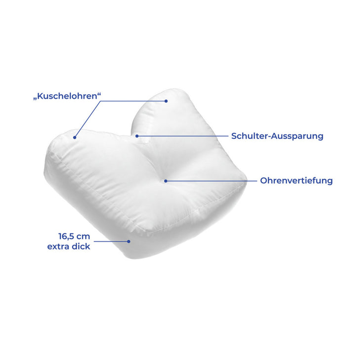 Seitenschläferkissen mit Baumwollbezug