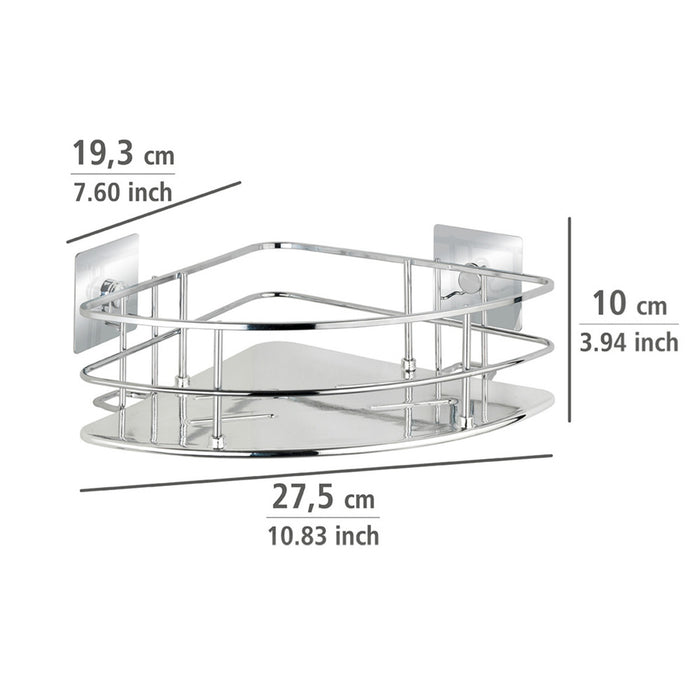 Turbo-Loc® Edelstahl Eckablage Quadro