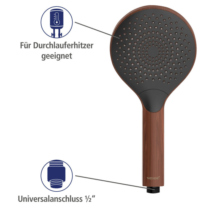 Duschkopf Watersaving Wood