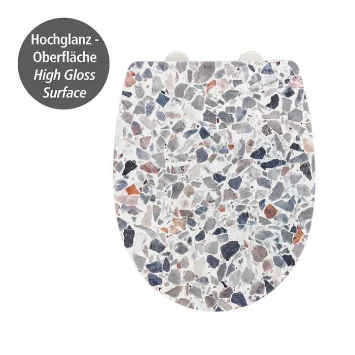 WC-Sitz Terrazzo High Gloss