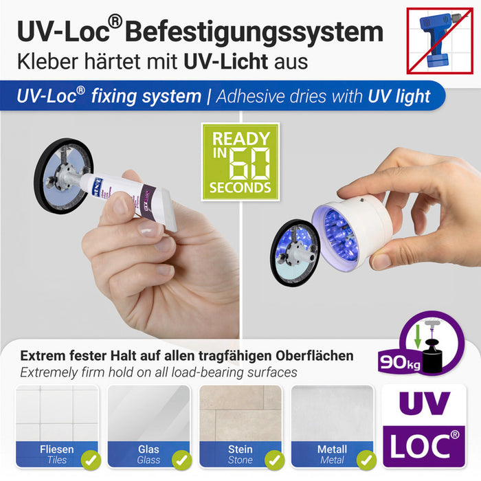 UV-Loc® Toilettenpapierhalter mit Deckel Udine