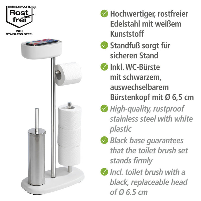 Stand WC-Garnitur mit Box Mod. Rivazza Weiß