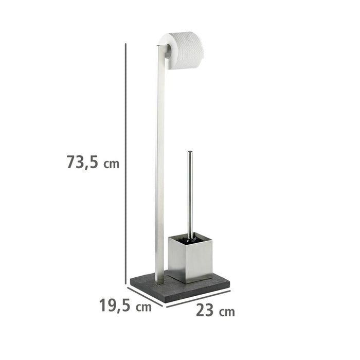 Stand WC-Garnitur Slate Rock Edelstahl