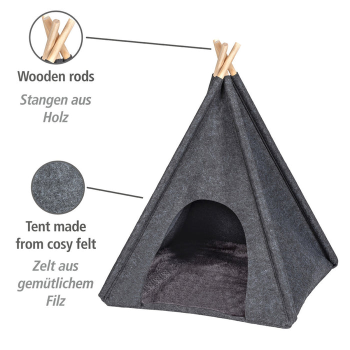 Filz-Tierbett Mod. Tipi Anthrazit