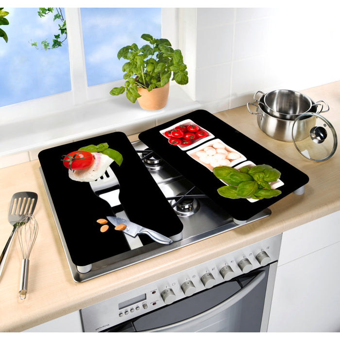 Herdabdeckplatte Universal Caprese 2er Set