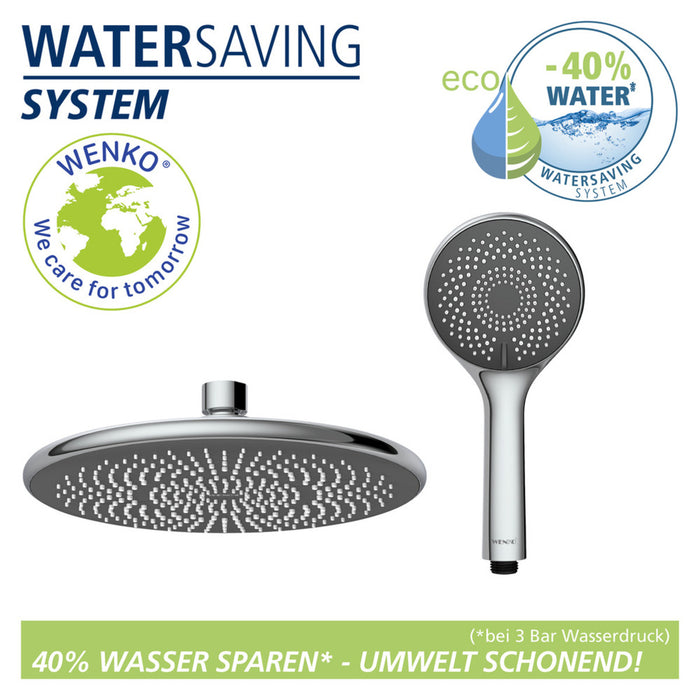 Duschsystem Watersaving Chrom