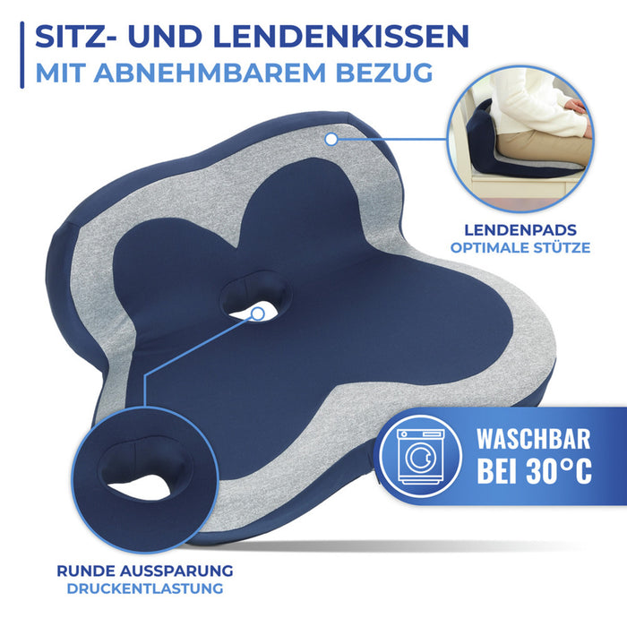 Ergonomisches Sitz- & Lendenkissen