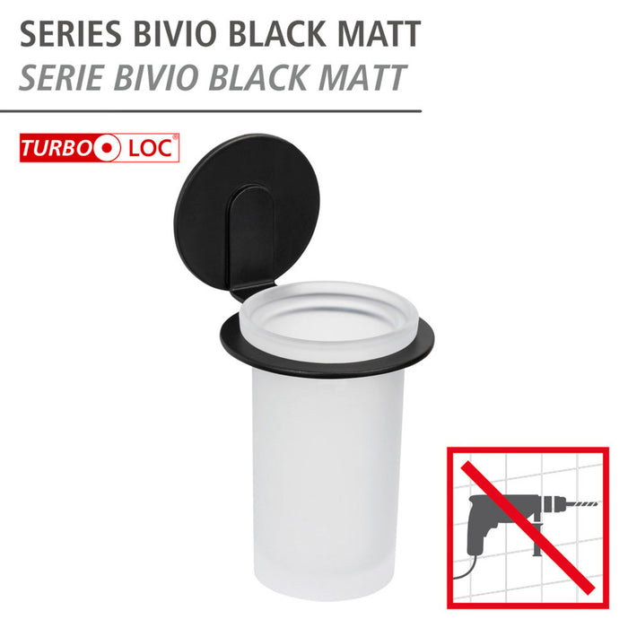 Turbo-Loc® Zahnputzbecher Mod. Bivio Black matt