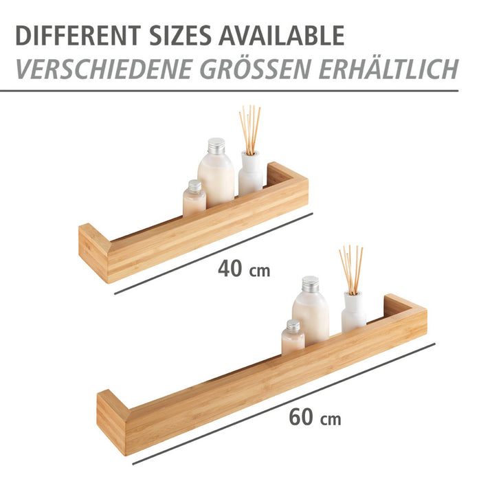 Wandregal Mod. Bambusa aus Bambus, 60 cm