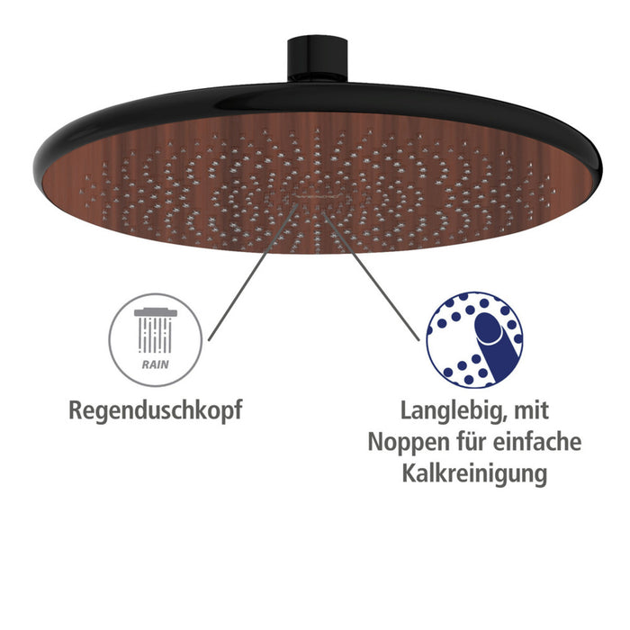 Regenduschkopf Watersaving Wood