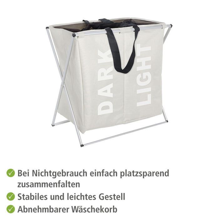 Wäschesammler Duo Beige