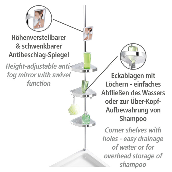 Teleskop Duschecke Premium glänzend