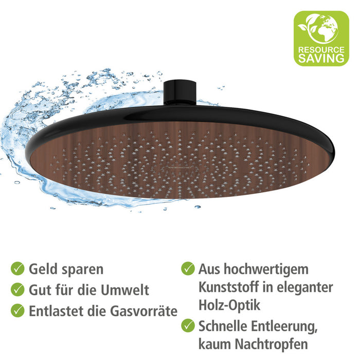 Regenduschkopf Watersaving Wood