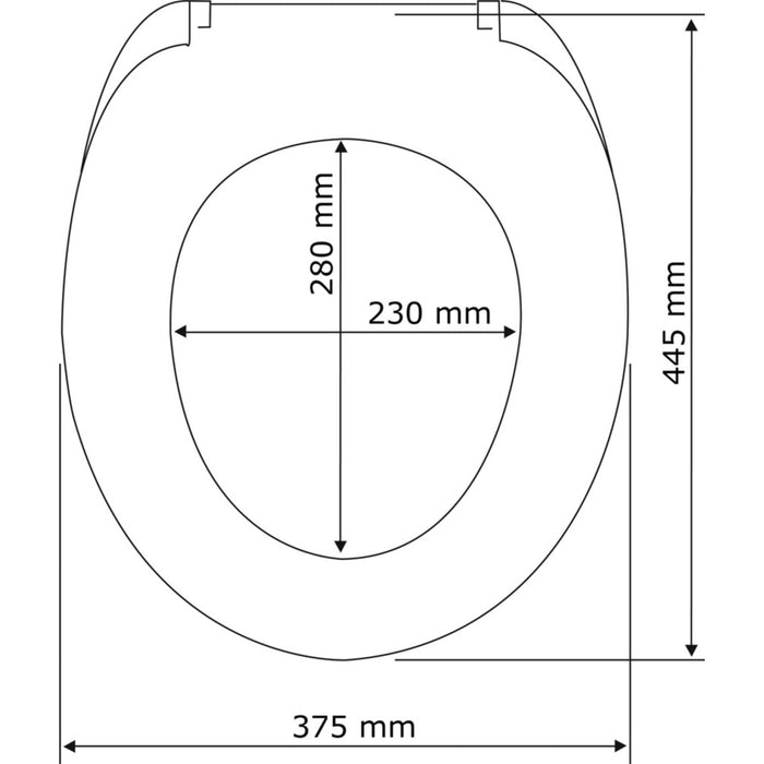 Premium WC-Sitz Ottana Hellgrau