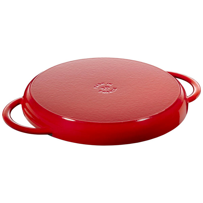 Grill Pans Pure Grill 30 cm, rund, Kirsch-Rot, Gusseisen