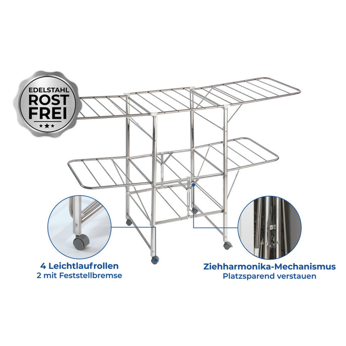 Wäschetrockner Edelstahl MOBIL