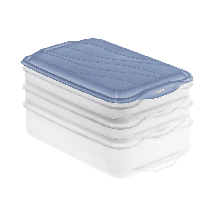 Aufschnittbox Foodcenter Rondo 2x0,75l/1x1,35l 3teilig blue