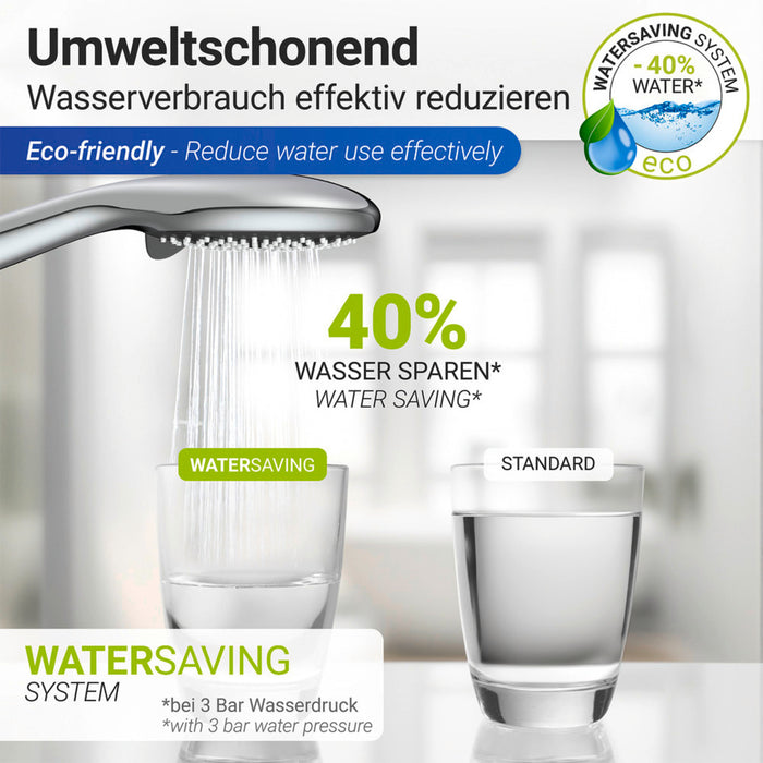 Duschkopf Watersaving Chrom Ø 11 cm