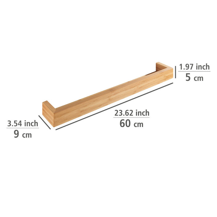 Wandregal Mod. Bambusa aus Bambus, 60 cm